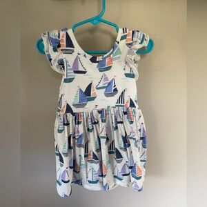 Little Sleepies 12-18 months Sailboat dress with bodysuit